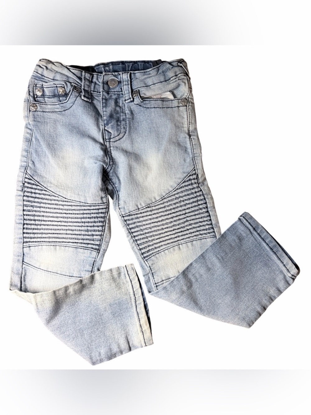 🔥 True Religion Toddler Boys Adj Waist Geno Relaxed Slim Jeans Size 5 🔥